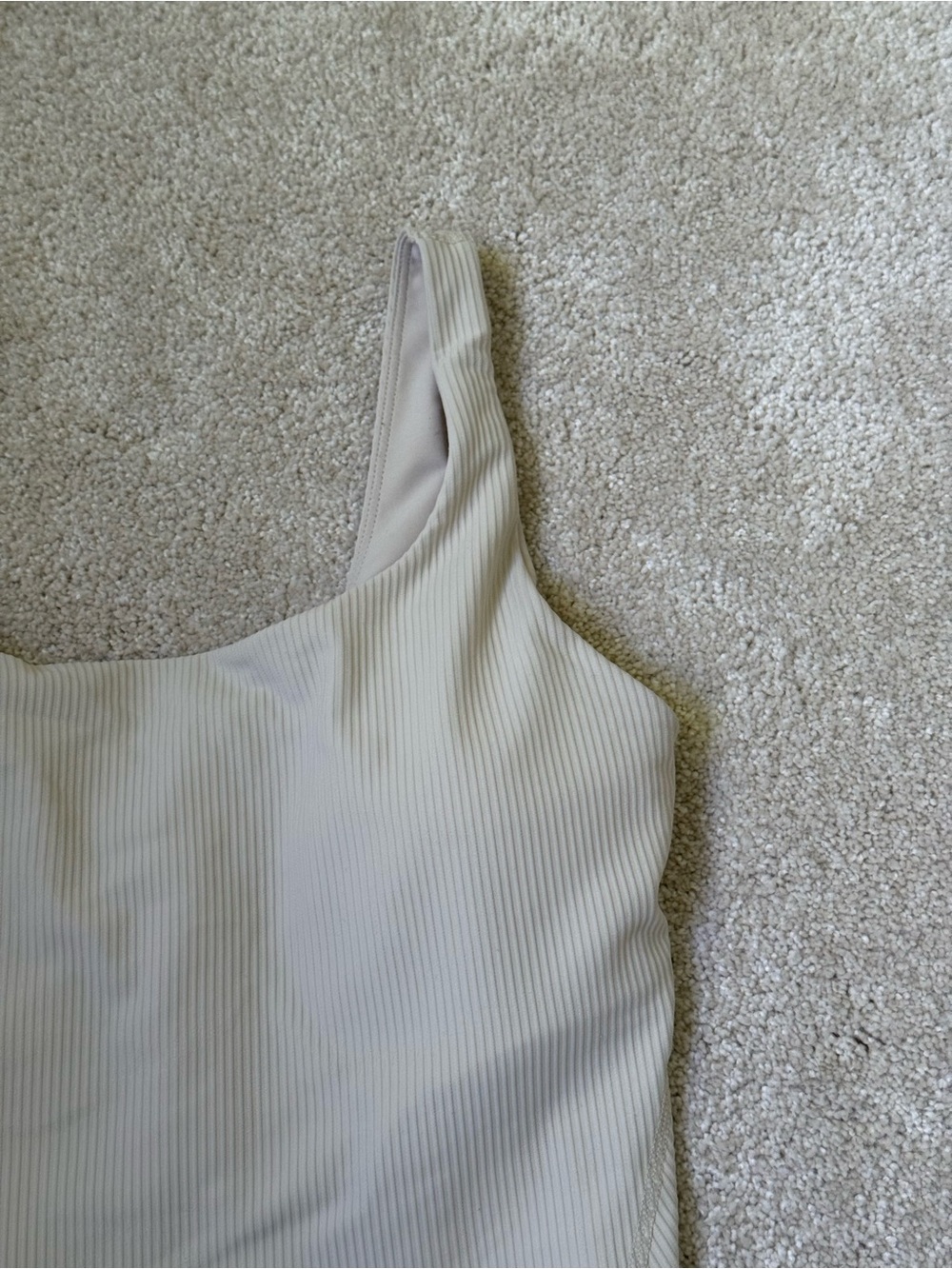 Old Navy Ribbed Sports Bra in Light Beige
